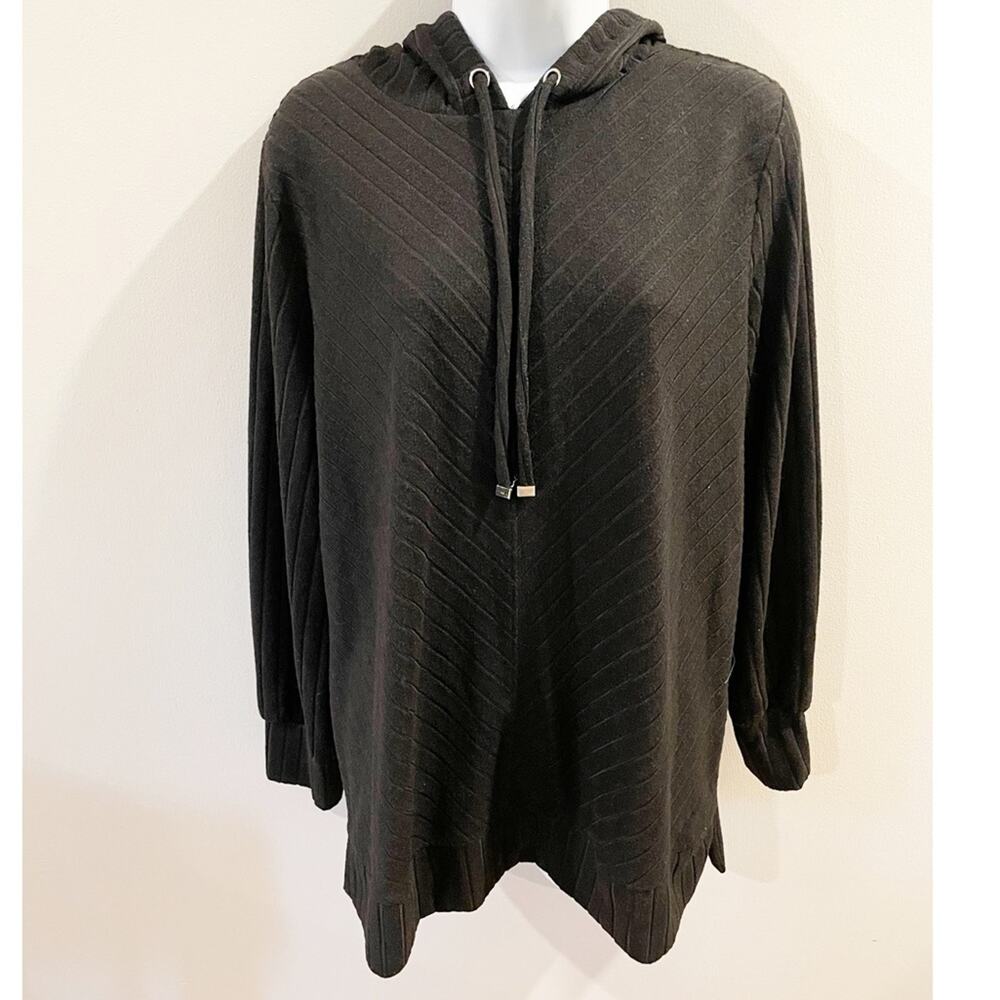 Nine West Black Pullover Oversized Sweater Sweatshirt Size XL - Picture 9 of 9